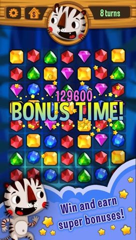 Screenshot 1: Tiger Adventures - Match 3