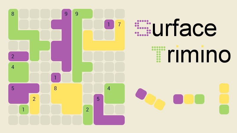 Screenshot 11: Surface Trimino: increase the area. Casual game.