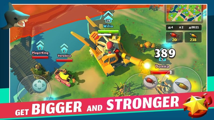Screenshot 2: PvPets: Tank Battle Royale Gam