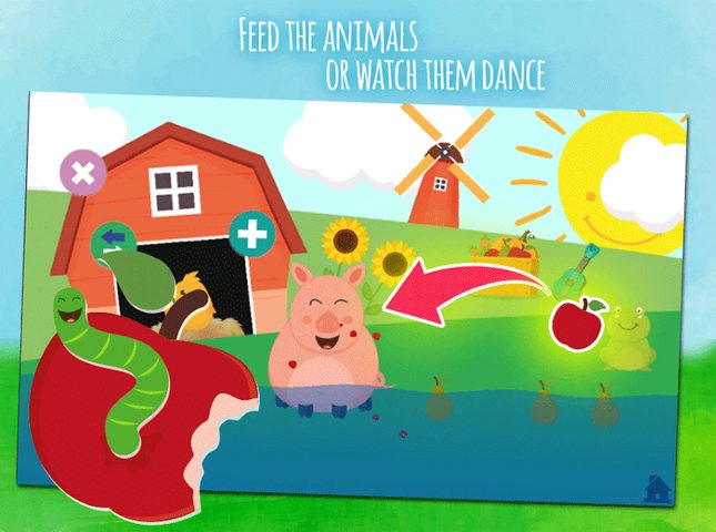 Screenshot 3: Animals & fruits -  game for toddlers from 1 year