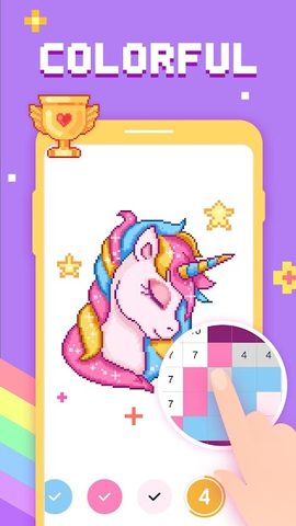Screenshot 1: Paint by Number - Pixel Art