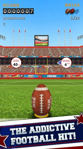 Screenshot 1: Flick Kick Field Goal Kickoff