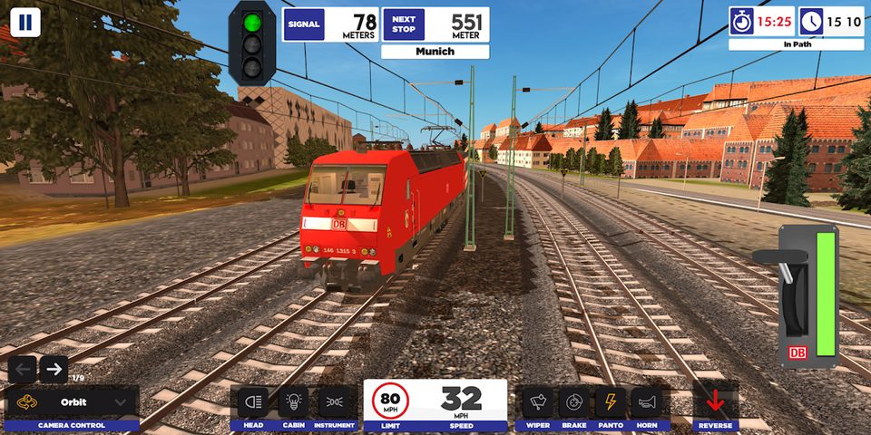 Screenshot 1: Euro Train Simulator 2