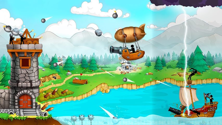 Screenshot 3: The Catapult: Stickman Pirates