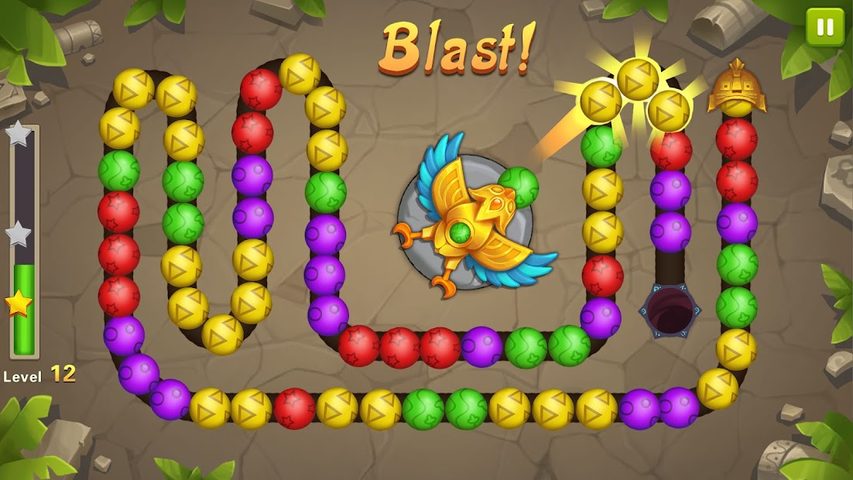 Screenshot 1: Jungle Marble Mission