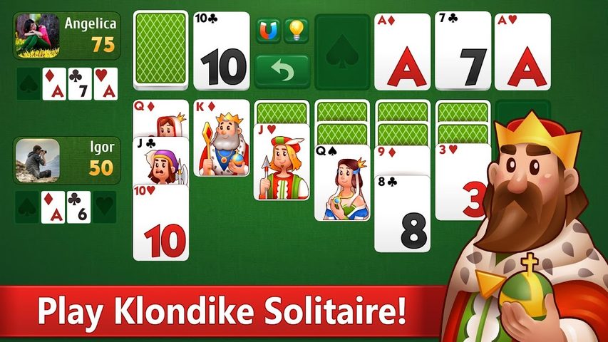 Screenshot 1: Klondike Solitaire card game