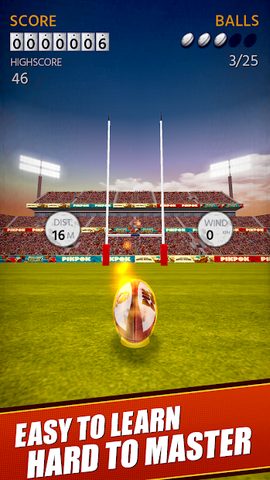 Screenshot 1: Flick Kick Rugby Kickoff
