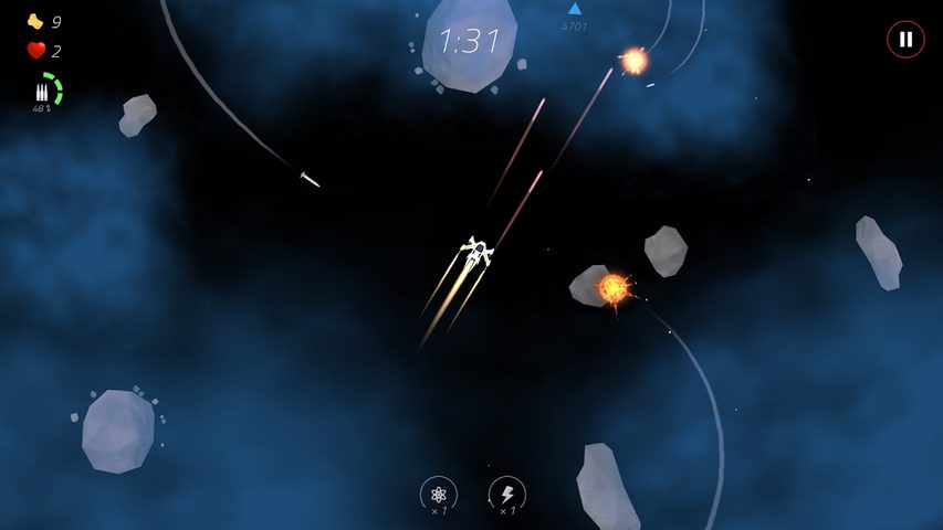 Screenshot 3: 2 Minutes in Space: Missiles!