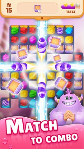 Screenshot 2: Match 3 Games - Sweet Crunch