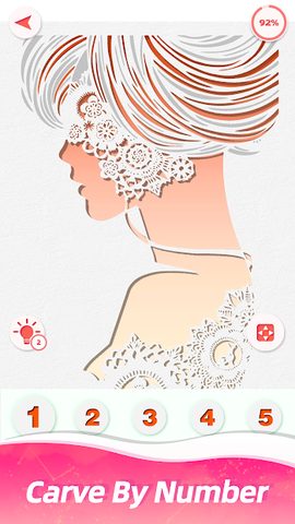 Screenshot 1: Paper Art: Unique 2D/3D Paper Carving by Number