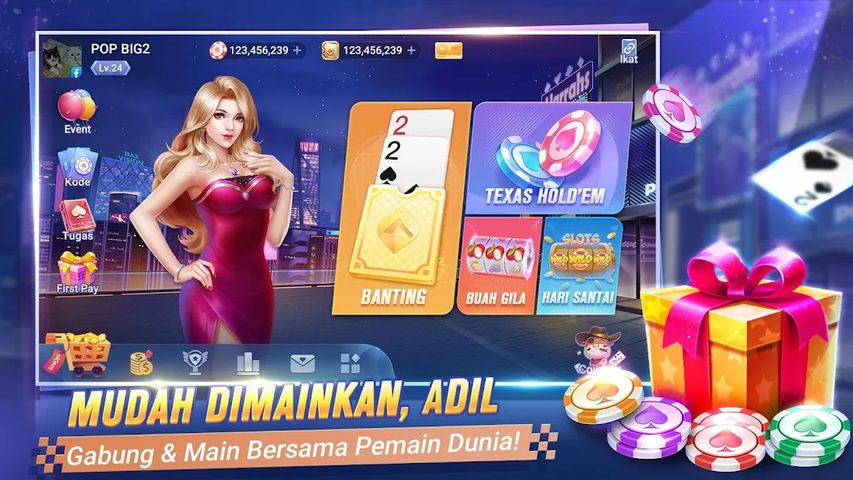 Screenshot 13: POP Big2 — Capsa Banting poker