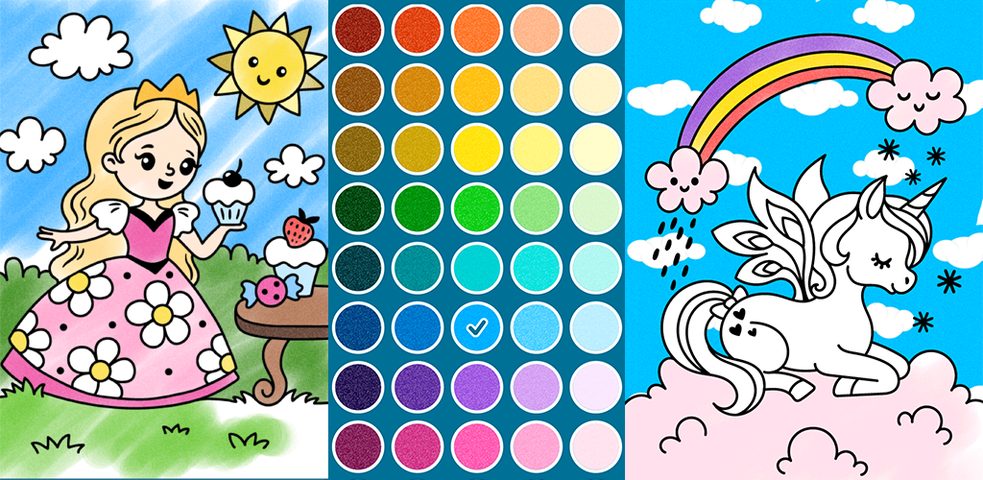 Screenshot 6: Princess coloring book pages