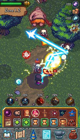 Screenshot 1: Tap Wizard: Idle Magic Quest