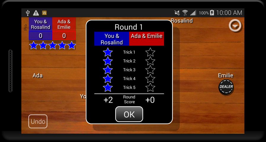 Screenshot 3: Euchre Card Classic