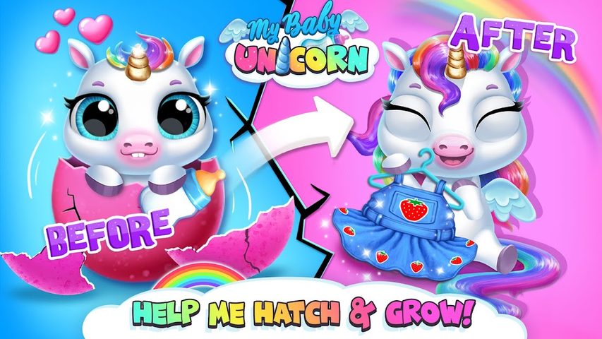Screenshot 1: My Baby Unicorn - Pony Care