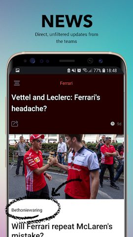 Screenshot 2: Motorsport Fans - Fan voices