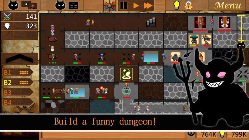 Screenshot 1: Dungeon Builder M trial - Simulation game