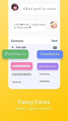 Screenshot 3: Facemoji Emoji Keyboard Lite
