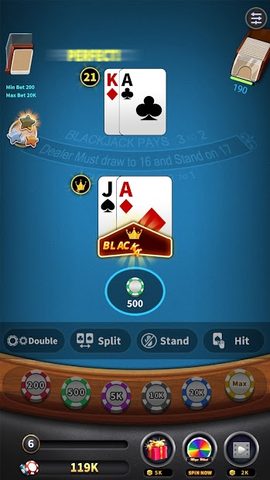 Screenshot 3: Blackjack 21 offline games