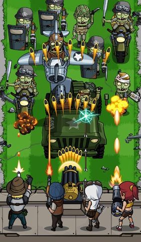 Screenshot 1: Zombie War Idle Defense Game
