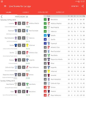 Screenshot 14: Live Scores for La Liga Santander 2021/2022