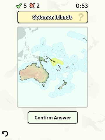 Screenshot 7: Countries of Oceania Quiz