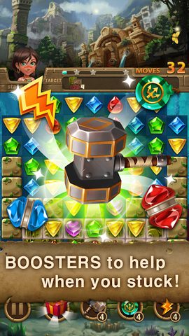 Screenshot 2: Jewels Atlantis: Puzzle game