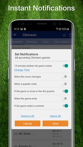 Screenshot 4: College Football Live Scores, Plays, & Schedules