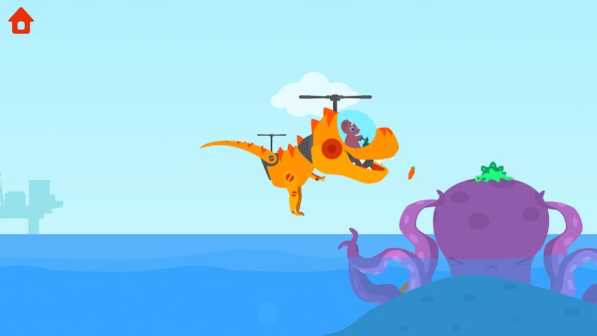 Screenshot 4: Dinosaur Helicopter - for kids