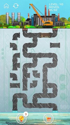 Screenshot 2: PIPES Game - Free Pipeline Puzzle game