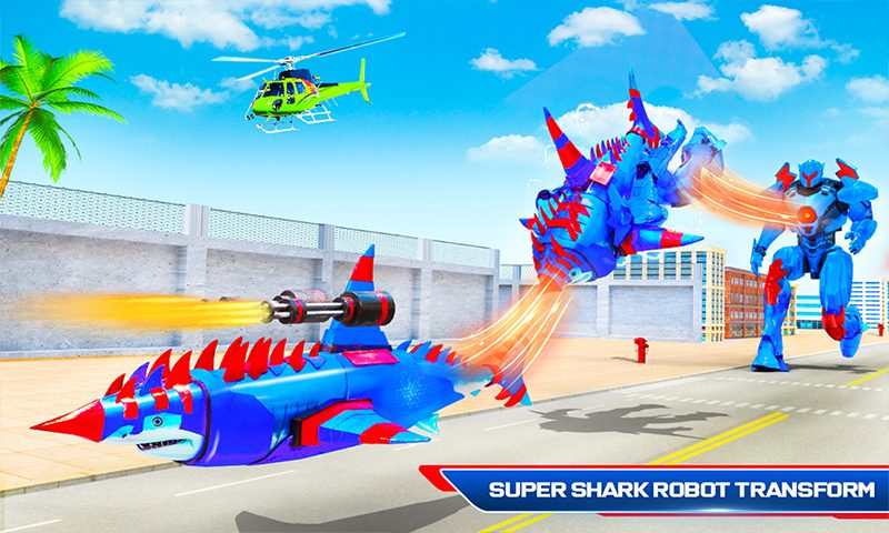 Screenshot 1: Robot Shark Attack: Transform Robot Shark Games