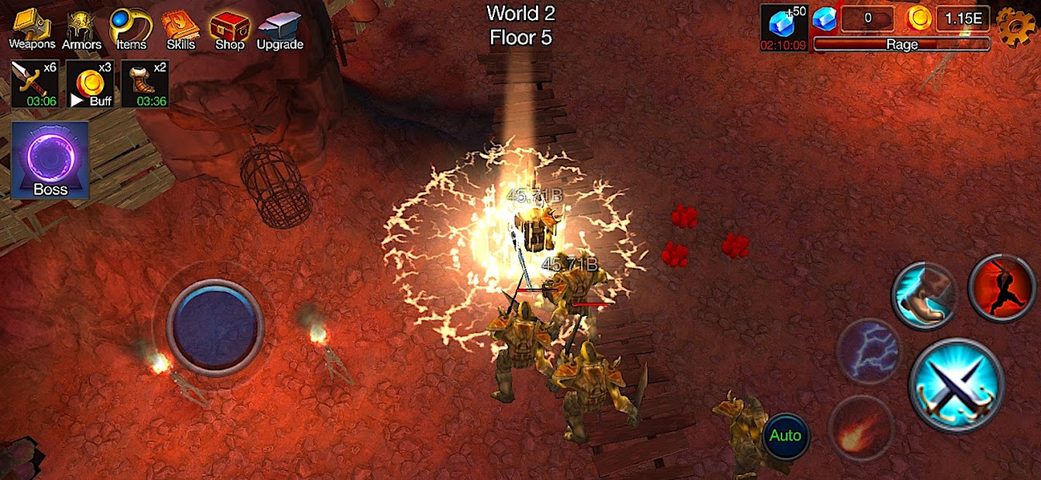 Screenshot 2: Dungeon Clash - 3D Idle RPG |