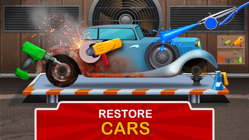 Screenshot 1: Kids Garage: Car & Truck Games