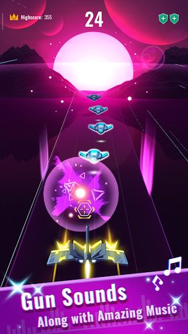 Screenshot 3: Rhythm Flight: EDM Music Game