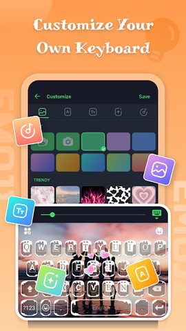 Screenshot 11: Emoji keyboard - Themes, Fonts