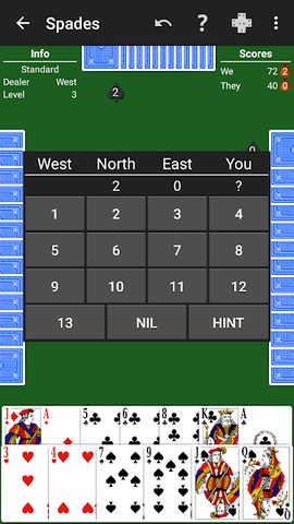 Screenshot 1: Spades by NeuralPlay