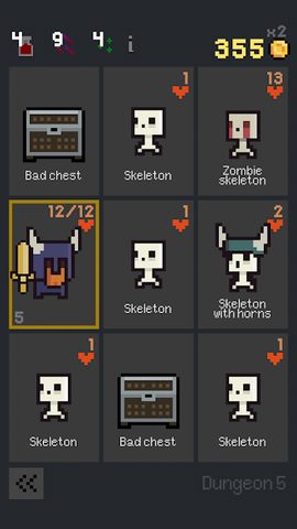Screenshot 1: Dungeon Cards
