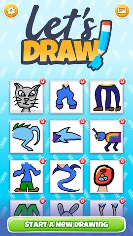 Screenshot 1: Let's Draw! - Drawing Game