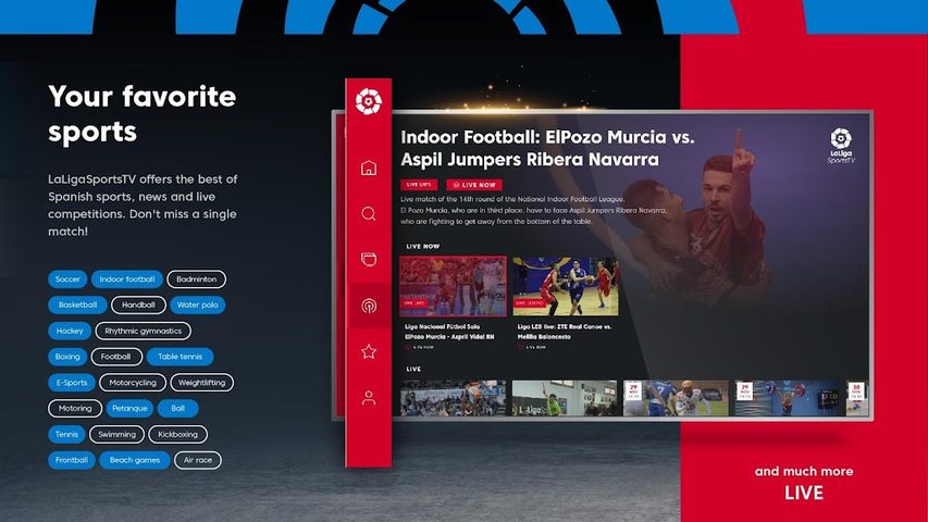 Screenshot 2: LaLiga Sports TV - Live sports in Smart TV