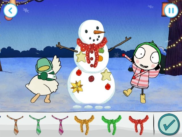 Screenshot 10: Sarah & Duck: Build a Snowman