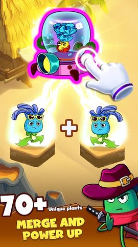 Screenshot 9: Zombie Defense - Plants War - Merge idle games