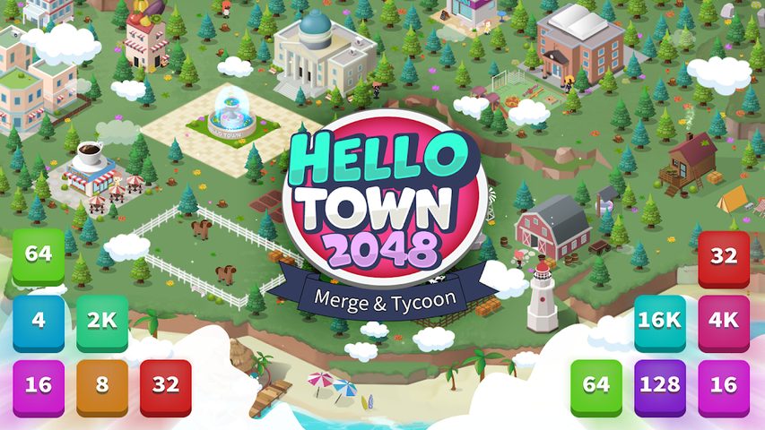 Screenshot 6: HelloTown 2048 - Merge Tycoon