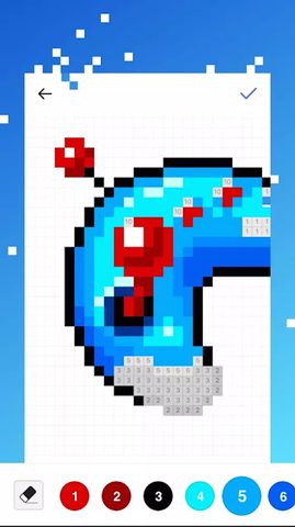 Screenshot 3: Draw Color by Number - Sandbox Pixel Art