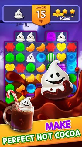 Screenshot 3: Spooky Cookie Party : Sweet Blast Puzzle Games