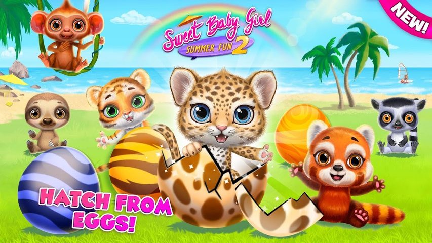 Screenshot 1: Sweet Baby Girl Summer Fun 2 - Sunny Makeover Game