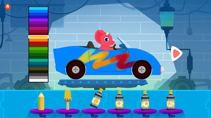 Screenshot 1: Dinosaur Car - Games for kids
