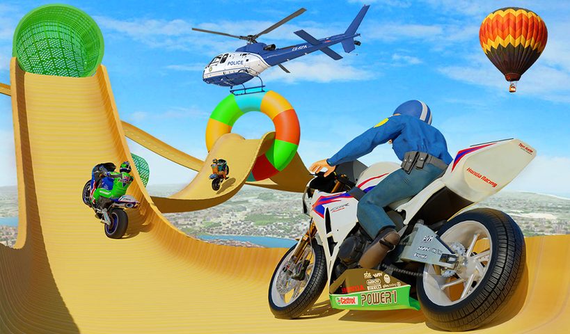 Screenshot 8: Police bike Stunt Bike Racing