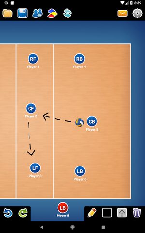 Screenshot 4: Coach Tactic Board: Volley