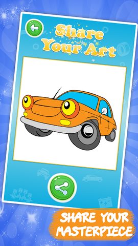 Screenshot 4: Cars Coloring Book Sparkles