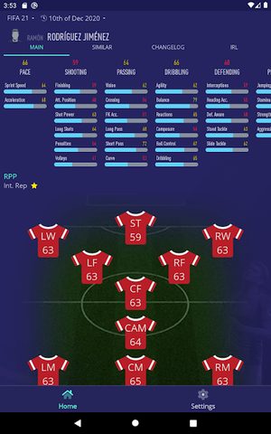 Screenshot 9: FCM - Career Mode 22 Database & Potentials